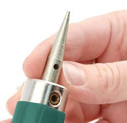 Mandrel inserted into tool handle